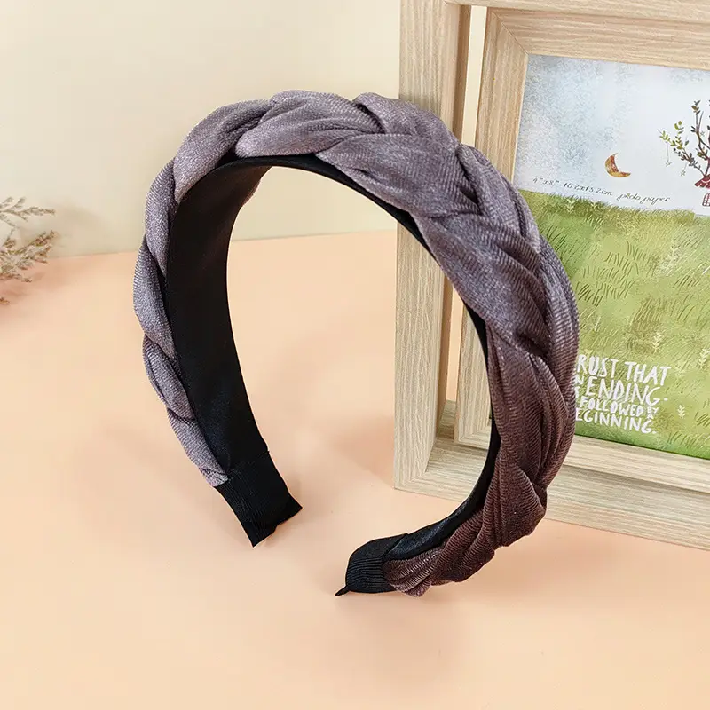 Bean Shade Velvet Woven Headband