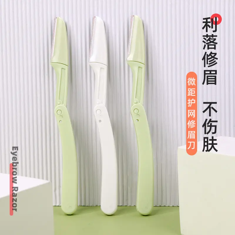 Stainless Steel Eyebrow Blade 3 Pack Folding Sharp - Image 3