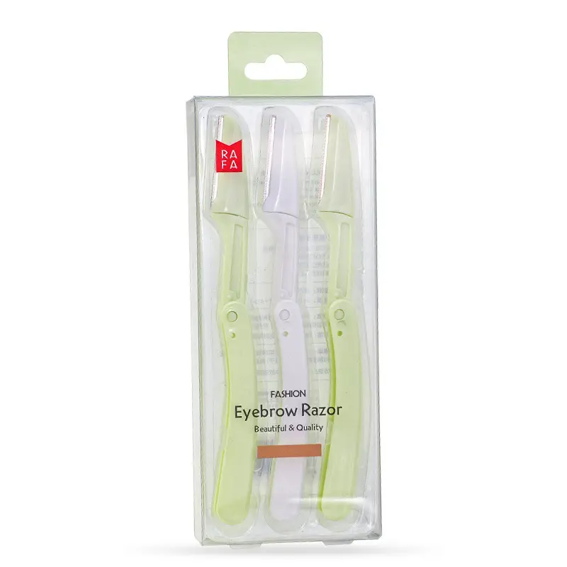 Stainless Steel Eyebrow Blade 3 Pack Folding Sharp - Image 6