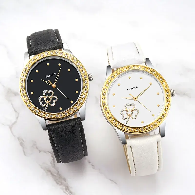 Women's Elegant Quartz Watch with Diamond Crystal Band - Image 6