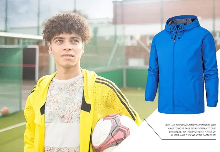 Men's Full-Zip Hooded Jacket Blue — feature 10