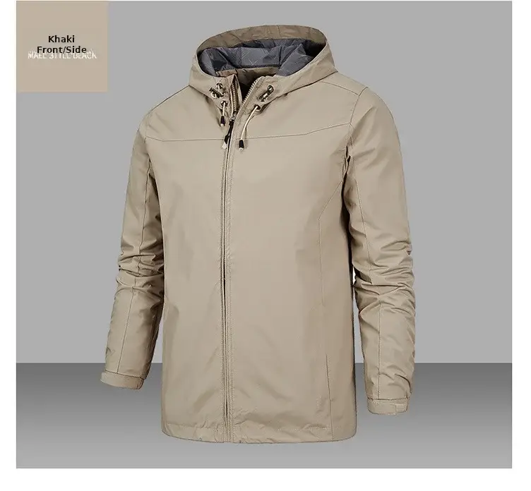 Men's Full-Zip Hooded Jacket Blue — feature 13