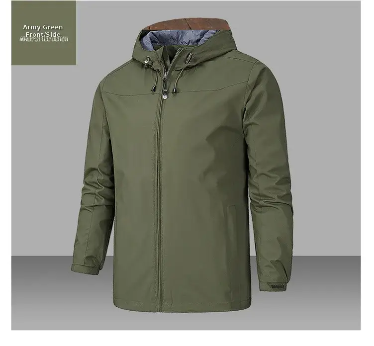 Men's Full-Zip Hooded Jacket Blue — feature 14