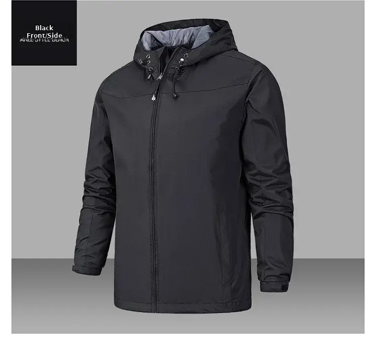 Men's Full-Zip Hooded Jacket Blue — feature 17