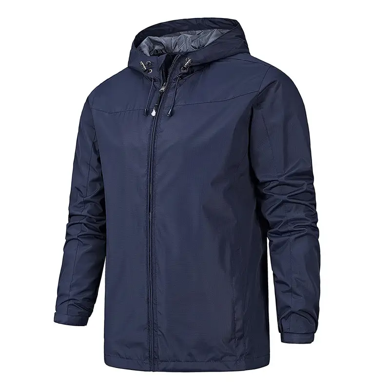 Men's Full-Zip Hooded Jacket Blue