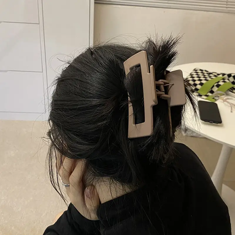 South Korea Frosted Hairpin Clip for Large Grab