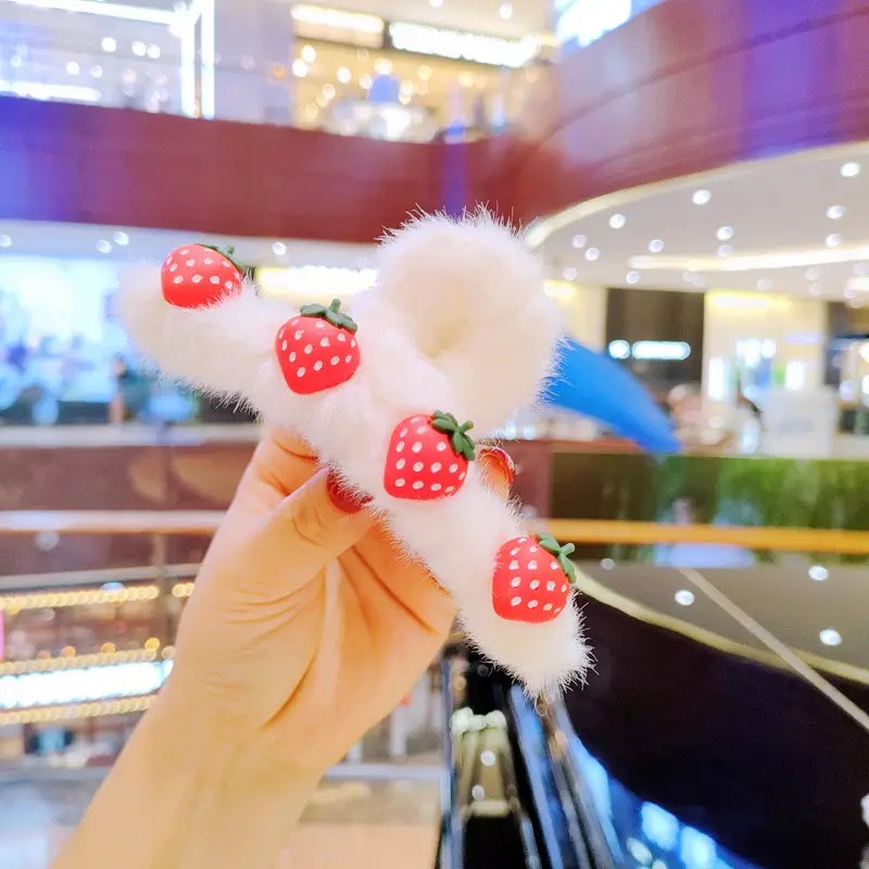 Plush Tassel Hair Clips for Girls & Women