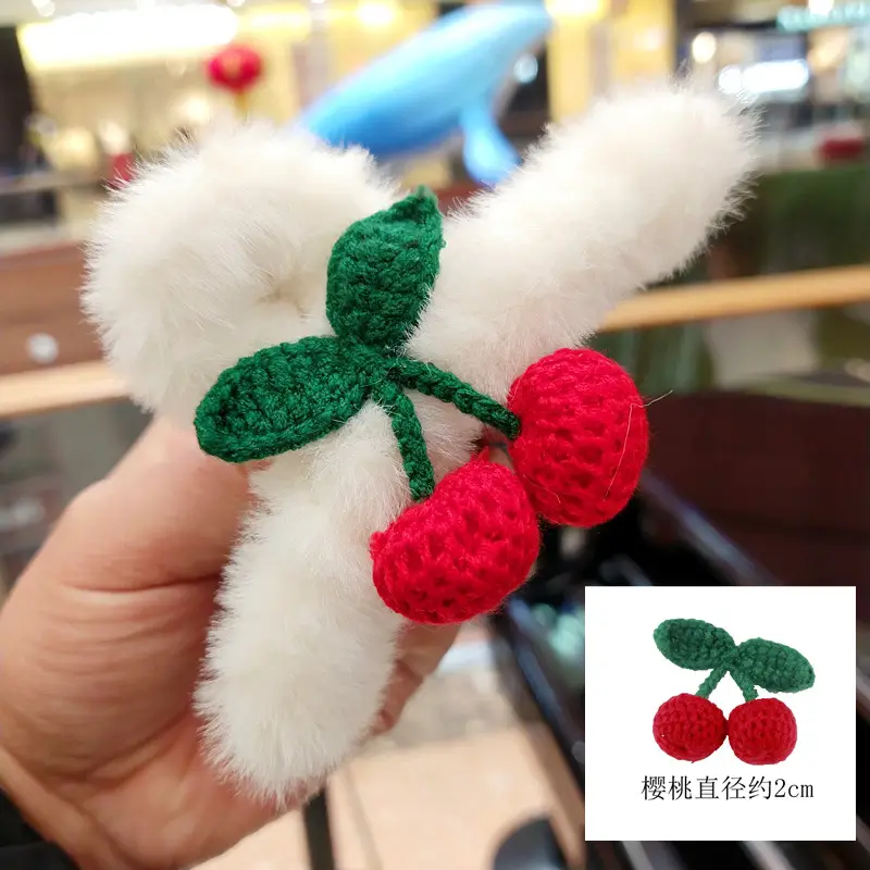 Plush Tassel Hair Clips for Girls & Women