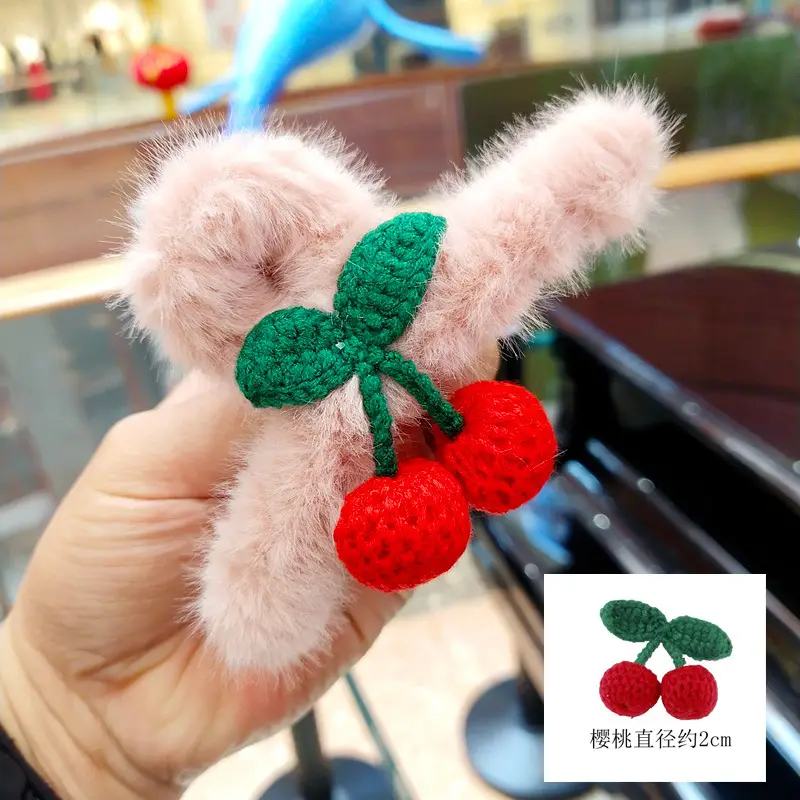 Plush Tassel Hair Clips for Girls & Women
