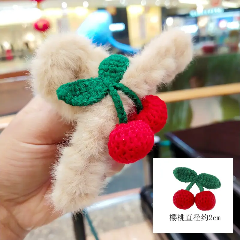 Plush Tassel Hair Clips for Girls & Women