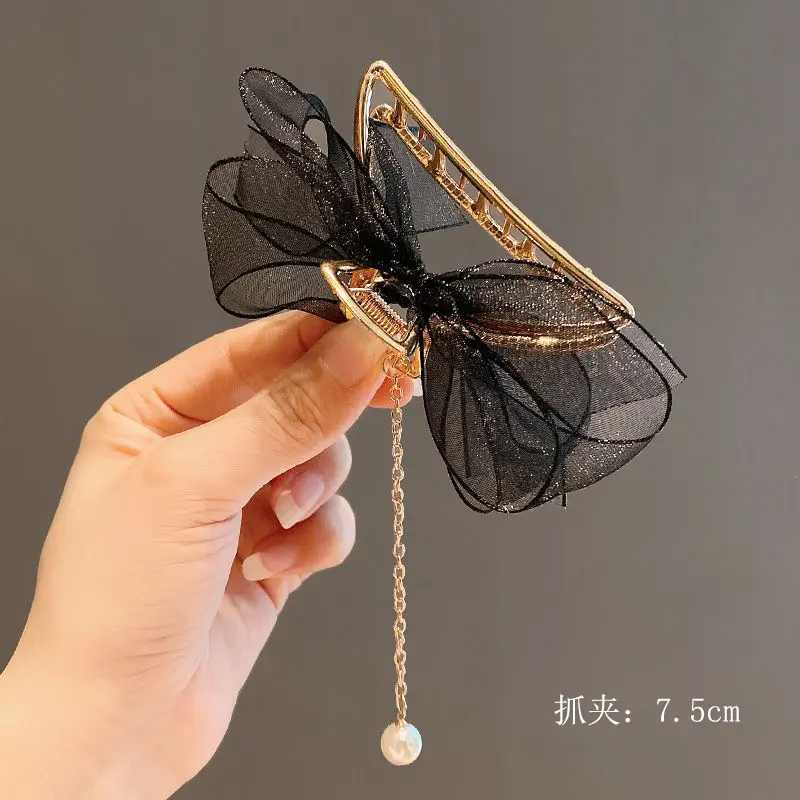 Plush Tassel Hair Clips for Girls & Women