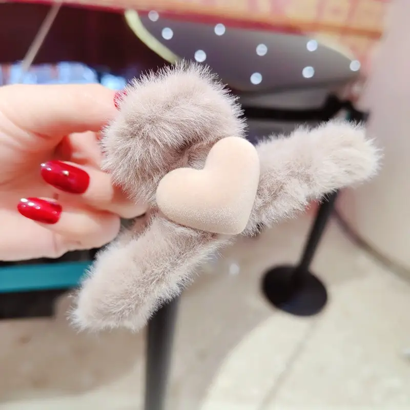 Plush Tassel Hair Clips for Girls & Women