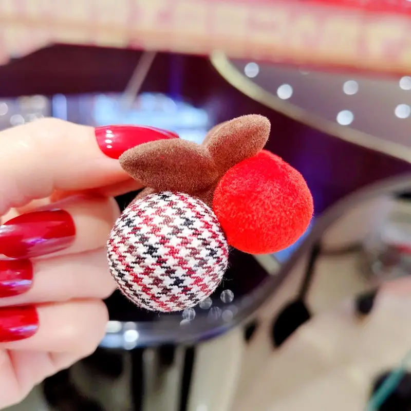 Plush Tassel Hair Clips for Girls & Women