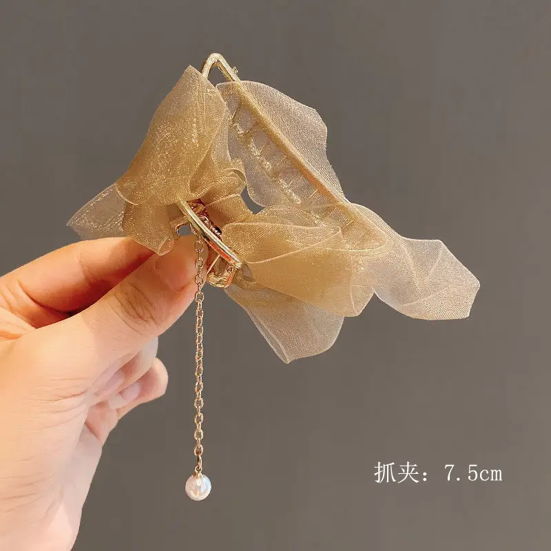 Plush Tassel Hair Clips for Girls & Women