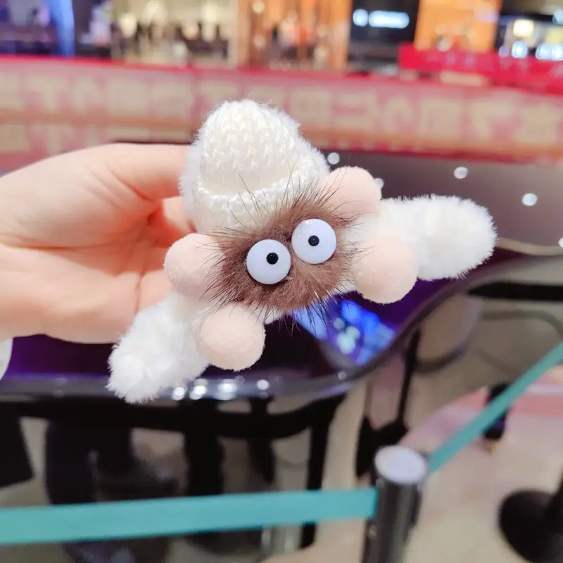 Plush Tassel Hair Clips for Girls & Women