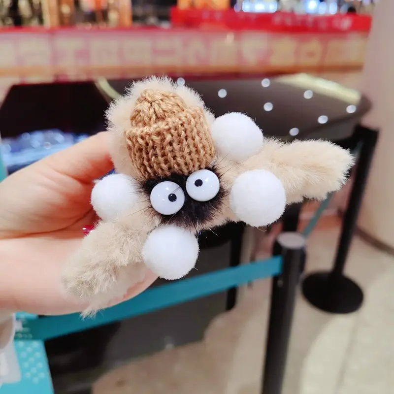 Plush Tassel Hair Clips for Girls & Women