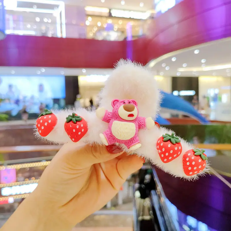 Plush Tassel Hair Clips for Girls & Women