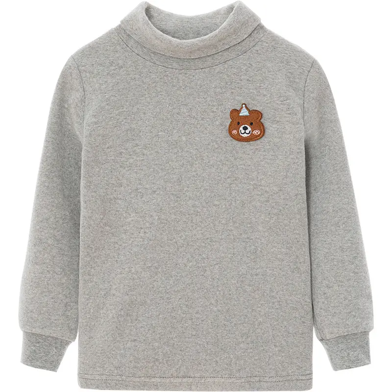 Girls Cotton T-Shirt High Collar Warm Autumn Winter - Image 11