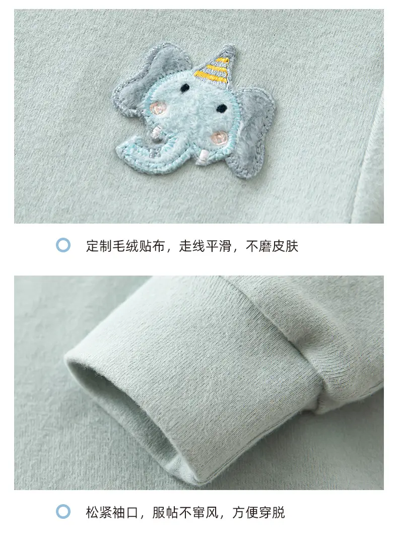 Girls Cotton T-Shirt High Collar Warm Autumn Winter — feature 9