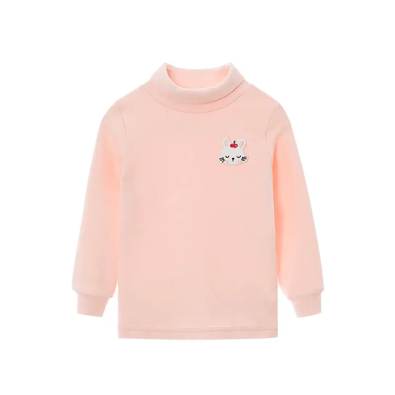 Girls Cotton T-Shirt High Collar Warm Autumn Winter - Image 4