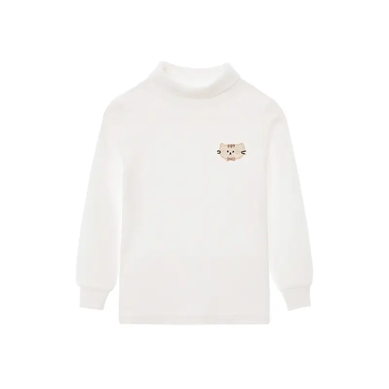 Girls Cotton T-Shirt High Collar Warm Autumn Winter - Image 5