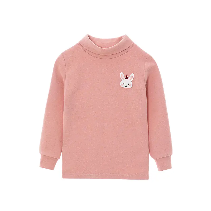 Girls Cotton T-Shirt High Collar Warm Autumn Winter - Image 6