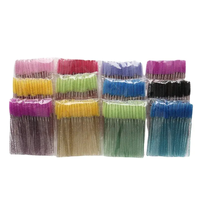Crystal Rod Eyelash Curling Brush Set of 12 Colors - Image 5