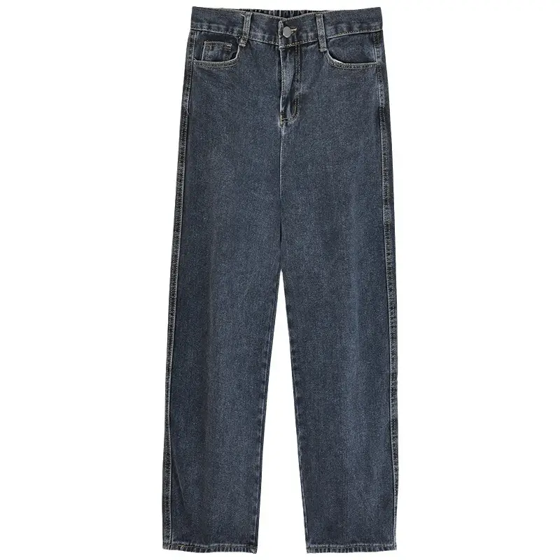 Women Retro Petite Jeans 2025 Slim Fit Wide Leg - Image 6