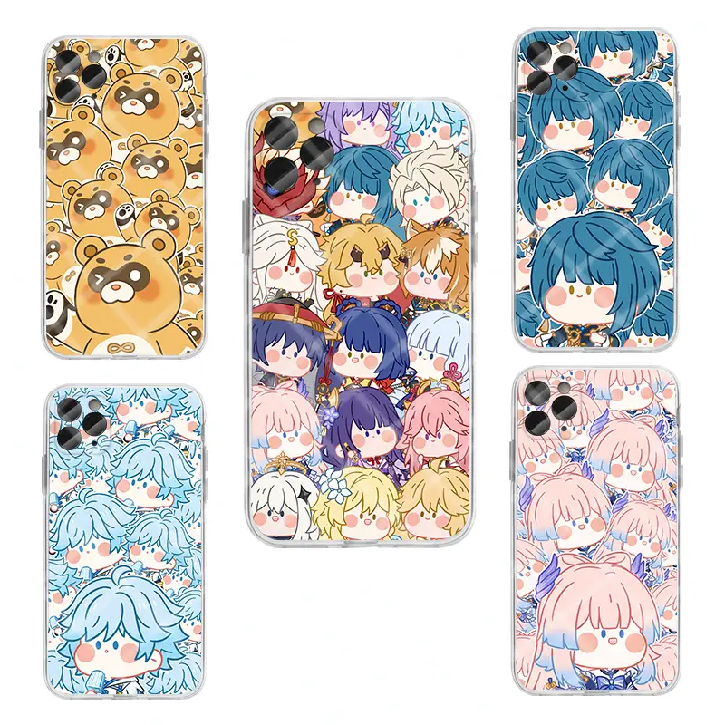 Anime & Bear Design Mobile Phone Cases for iPhone 12