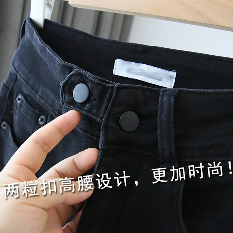 Black Stretch Fat Sister Jeans 2022 Plus Size - Image 4