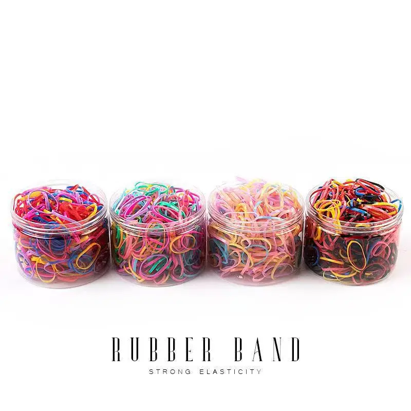 Disposable Rainbow Hair Ties for Kids