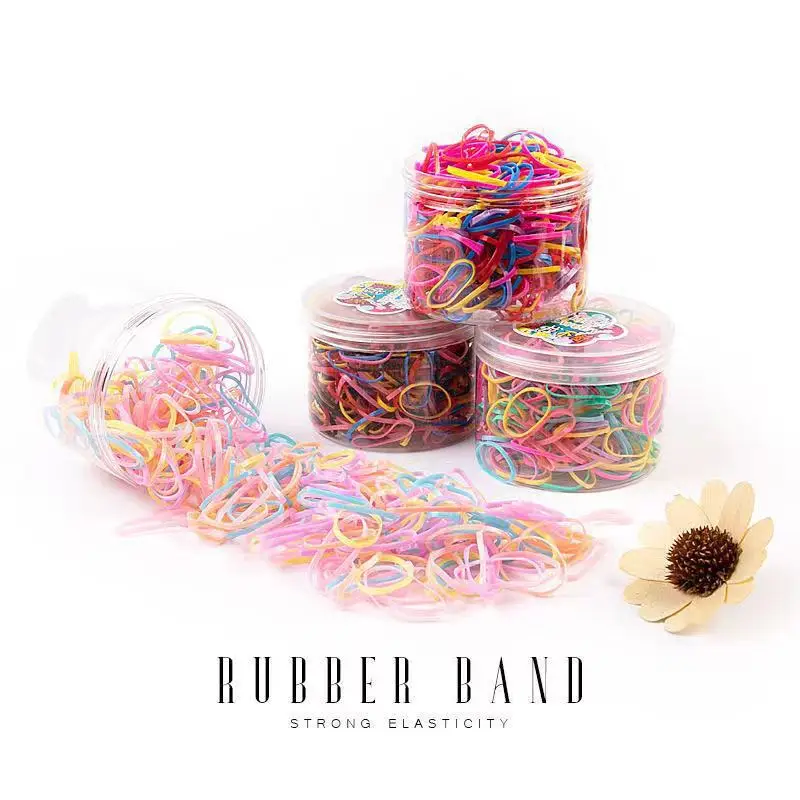 Disposable Rainbow Hair Ties for Kids