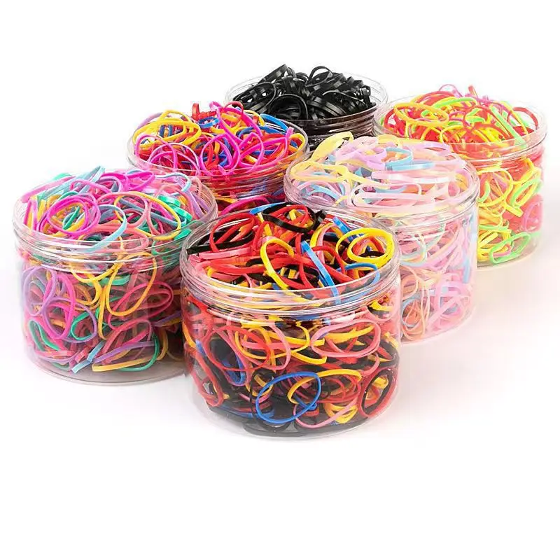 Disposable Rainbow Hair Ties for Kids