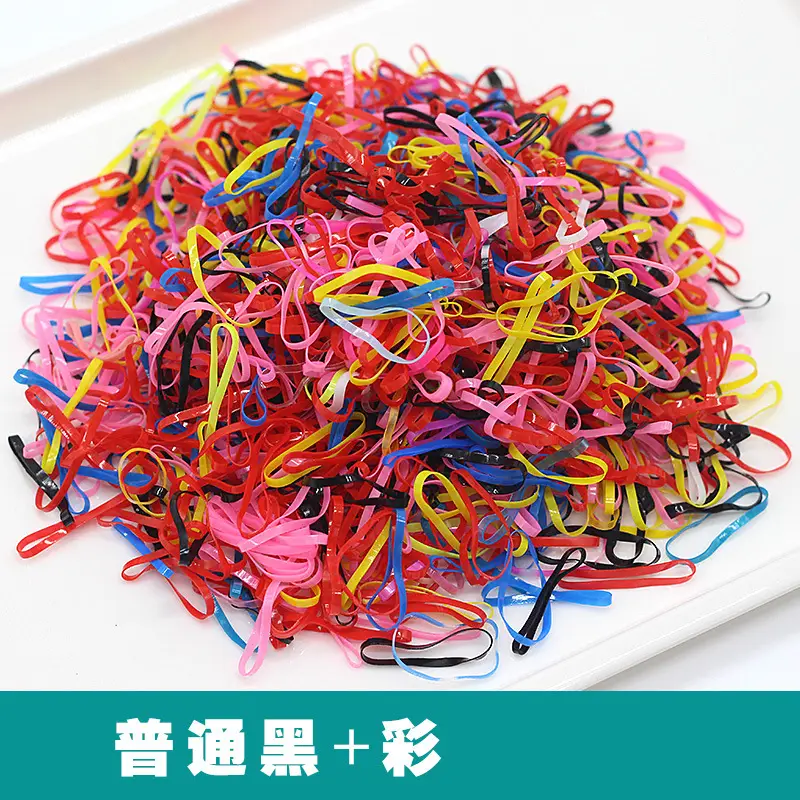 Disposable Rainbow Hair Ties for Kids