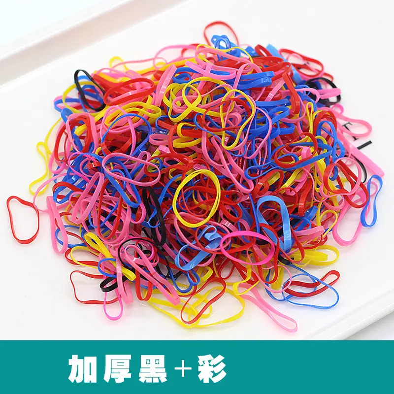 Disposable Rainbow Hair Ties for Kids