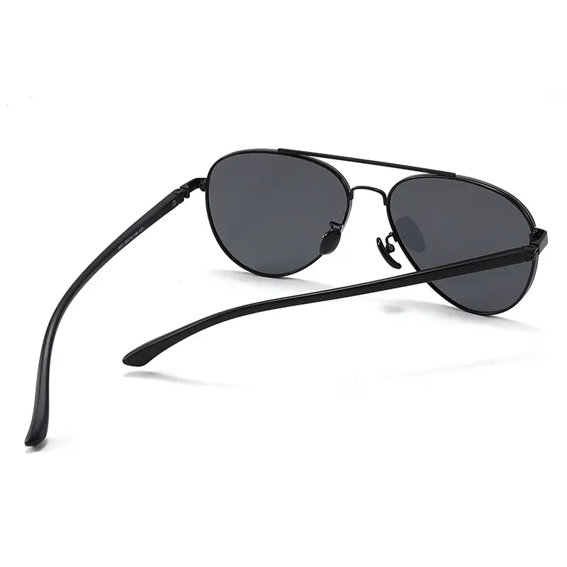 Men's Polarized Metal Sunglasses Black 3017 - Image 6