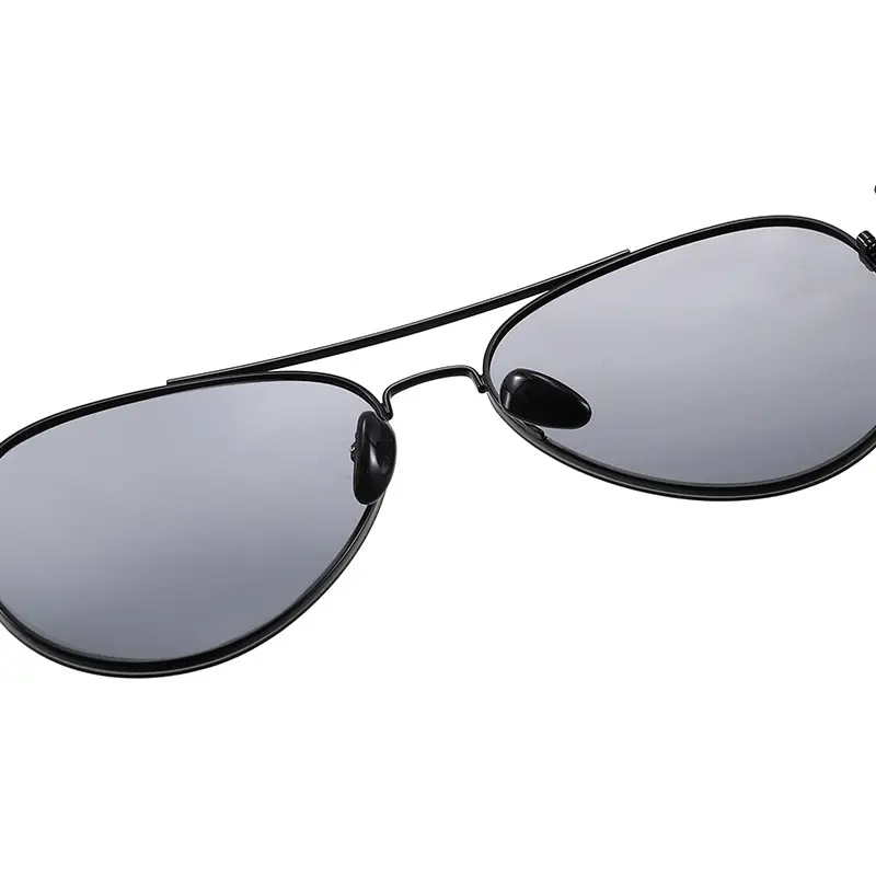 Men's Polarized Metal Sunglasses Black 3017 - Image 7