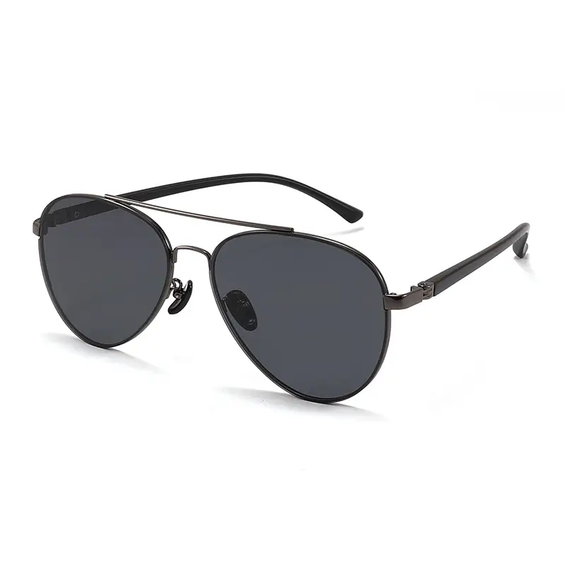 Men's Polarized Metal Sunglasses Black 3017 - Image 2