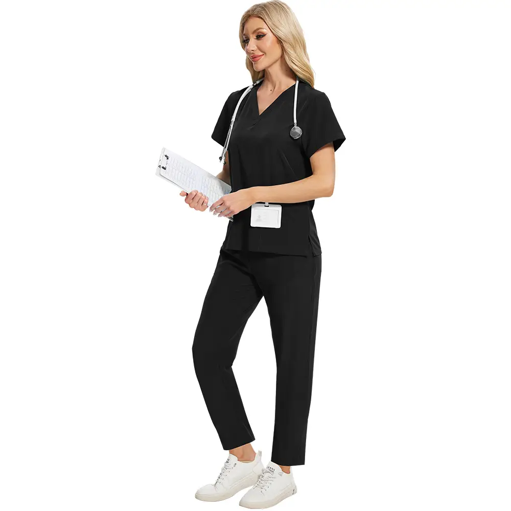 Clinic Nurse Two-Piece Blue Set for Women