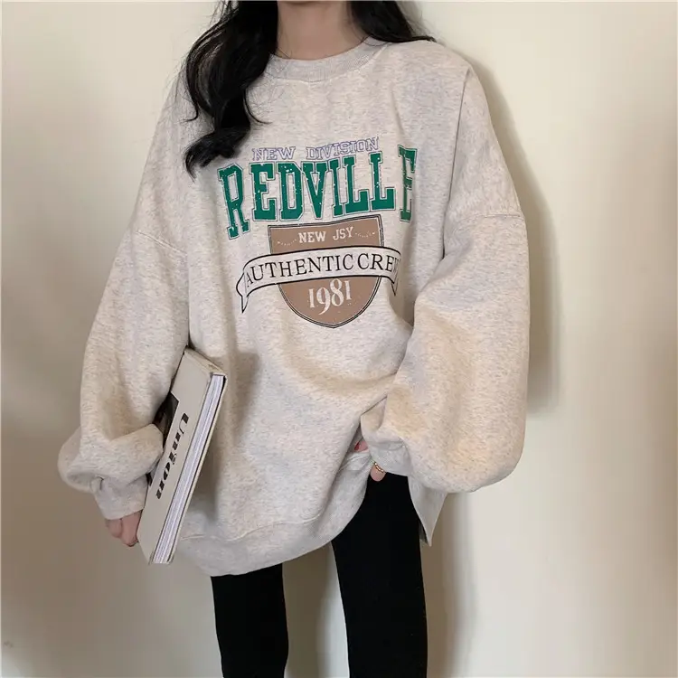 Fleece Printed Plus Size Sweater Women Autumn Winter — feature 16