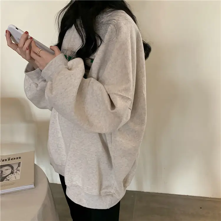 Fleece Printed Plus Size Sweater Women Autumn Winter — feature 17