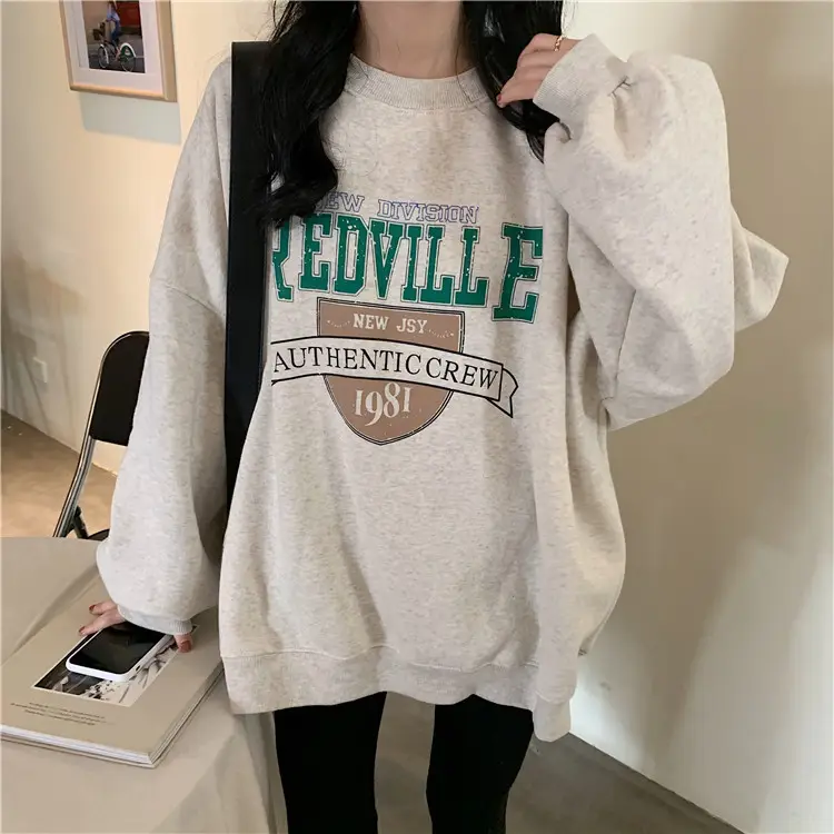 Fleece Printed Plus Size Sweater Women Autumn Winter — feature 18