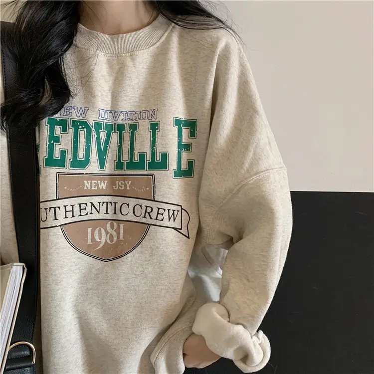 Fleece Printed Plus Size Sweater Women Autumn Winter — feature 20