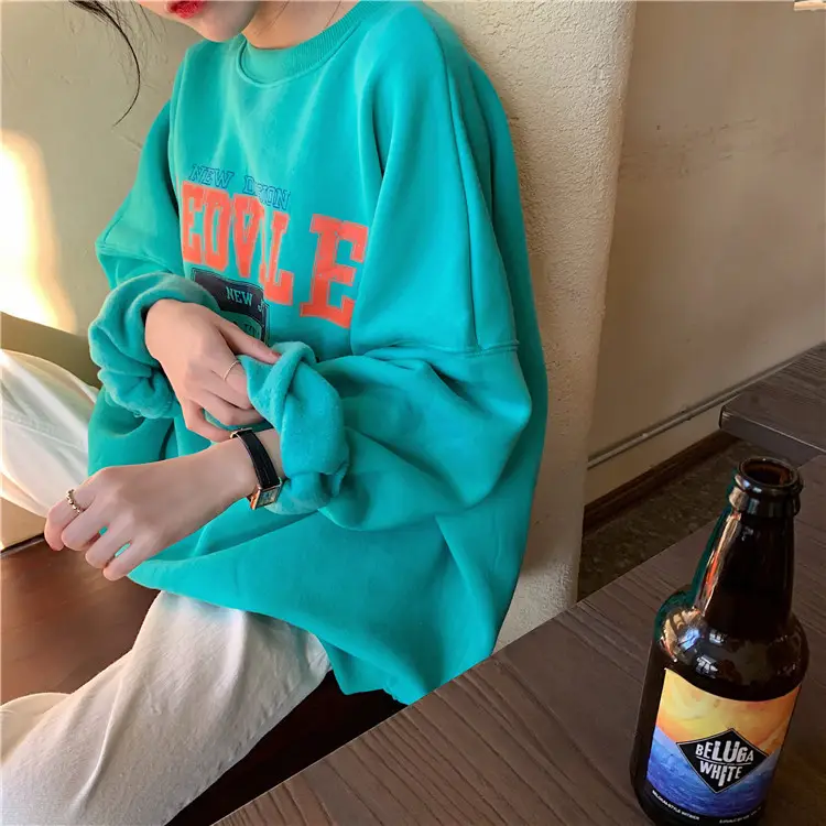 Fleece Printed Plus Size Sweater Women Autumn Winter — feature 35