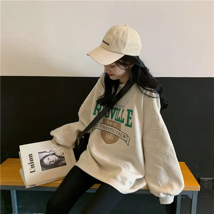 Fleece Printed Plus Size Sweater Women Autumn Winter — feature 5