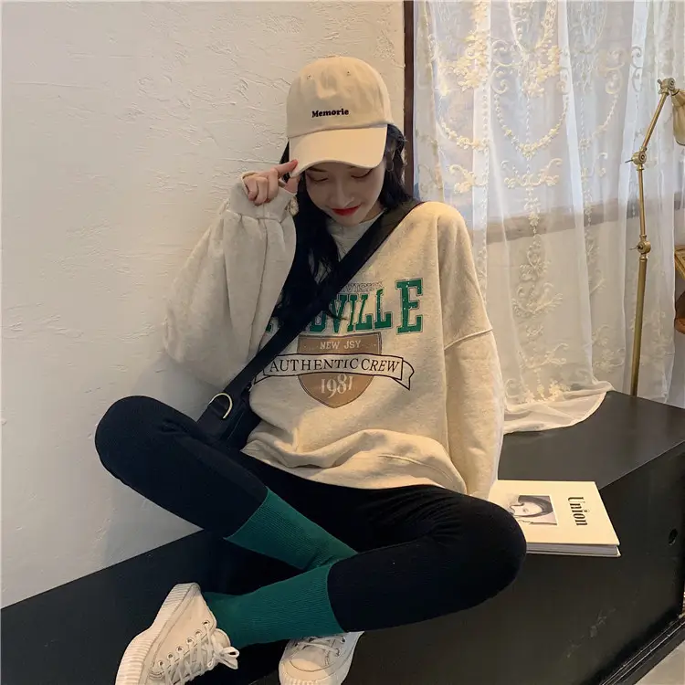 Fleece Printed Plus Size Sweater Women Autumn Winter — feature 6