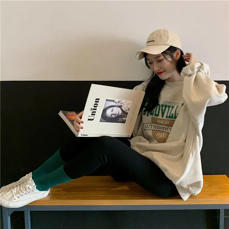 Fleece Printed Plus Size Sweater Women Autumn Winter — feature 8