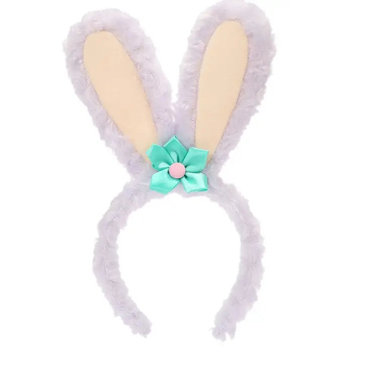 Pink Plush Rabbit Ear Hair Band for Girls - Image 25