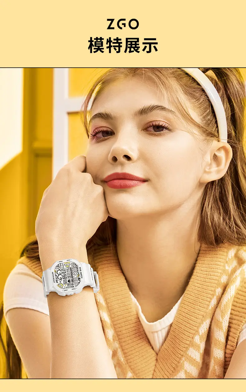 Zeo Watch Women Junior High Senior School Luminous Waterproof Sports Electronic Watch — feature 12