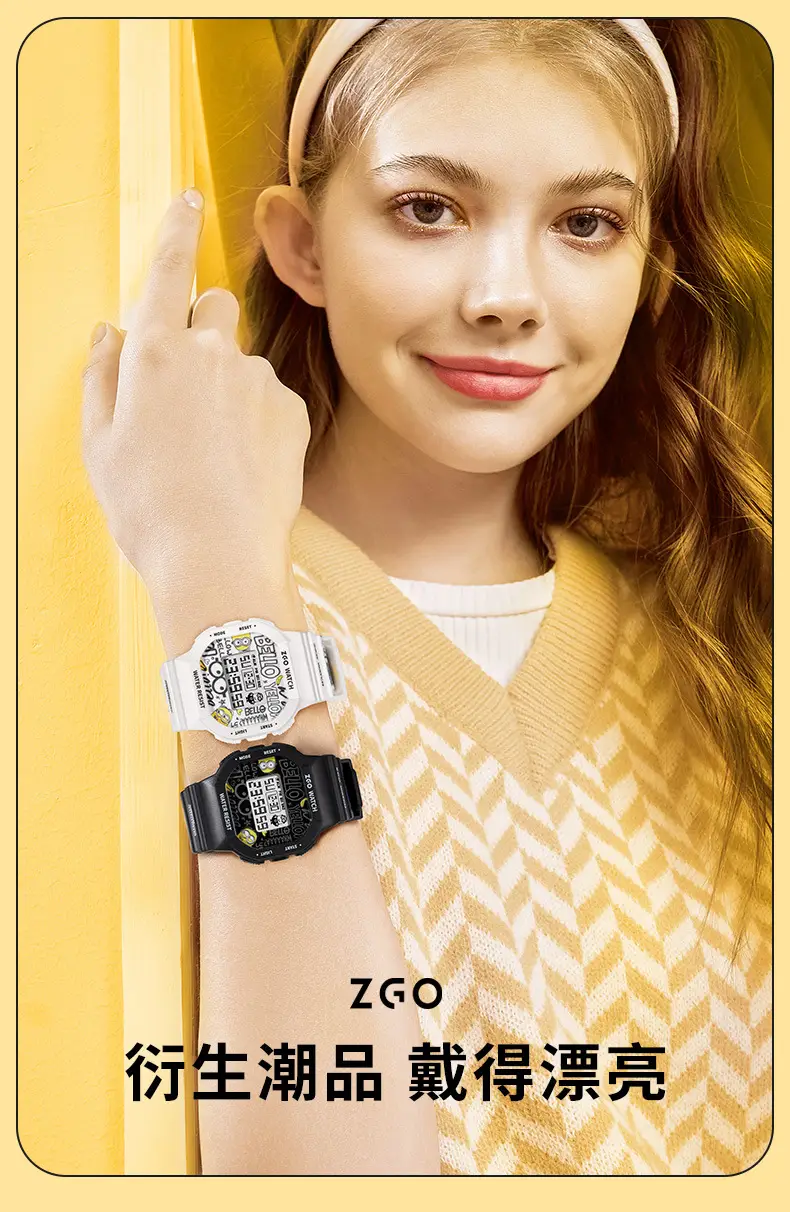 Zeo Watch Women Junior High Senior School Luminous Waterproof Sports Electronic Watch — feature 2
